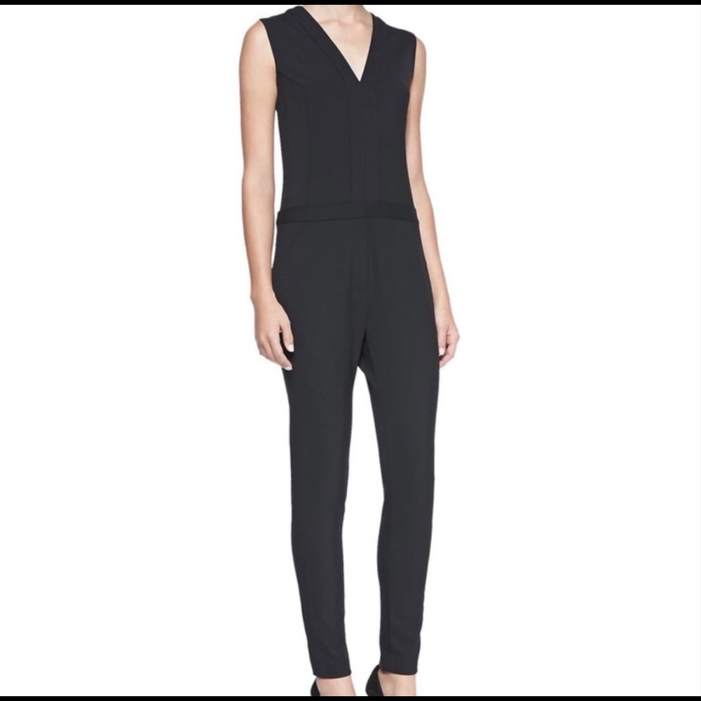 Veronica Beard skinny leg V neck jumpsuit